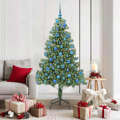 vidaXL Christmas Tree with 300 LEDs with Stand Green 180 cm PVC