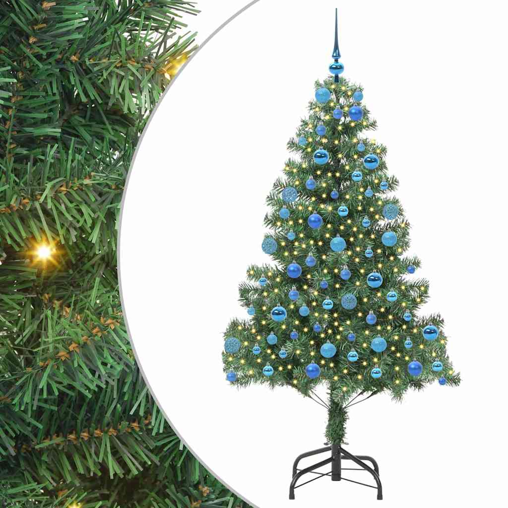 vidaXL Christmas Tree with 300 LEDs with Stand Green 180 cm PVC