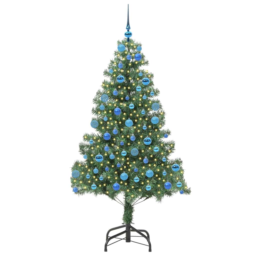 vidaXL Christmas Tree with 300 LEDs with Stand Green 180 cm PVC