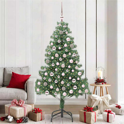 vidaXL Christmas Tree with 300 LEDs with Stand Green 210 cm PVC