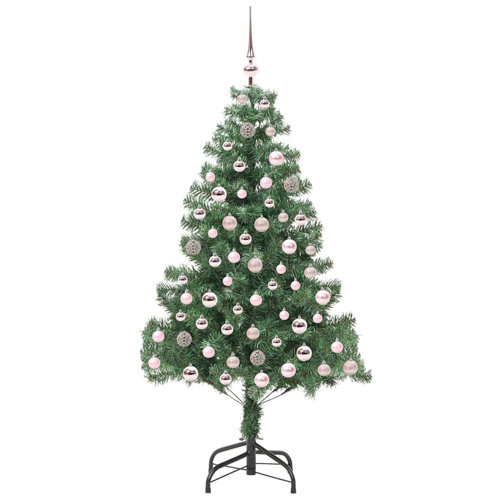 vidaXL Christmas Tree with 300 LEDs with Stand Green 210 cm PVC