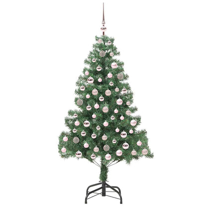 vidaXL Christmas Tree with 300 LEDs with Stand Green 210 cm PVC