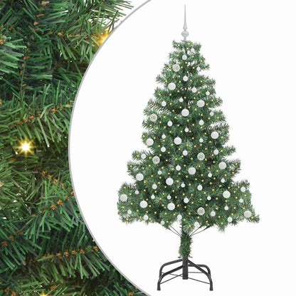 vidaXL Christmas Tree with 300 LEDs with Stand Green 210 cm PVC