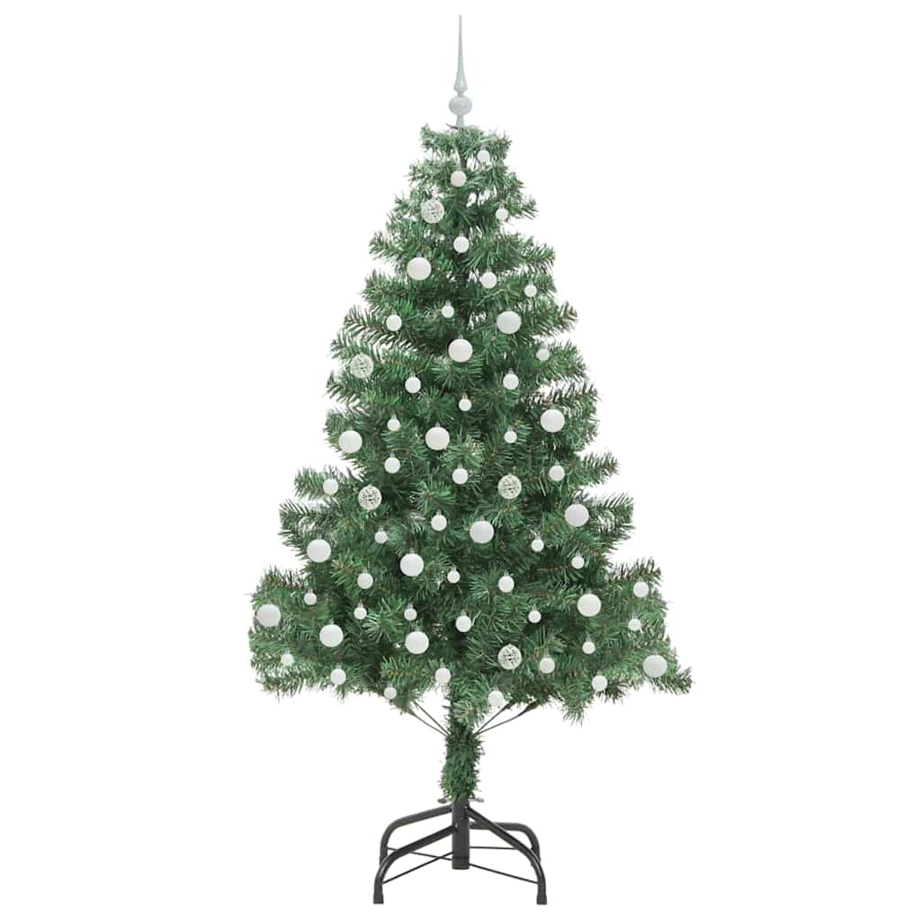 vidaXL Christmas Tree with 300 LEDs with Stand Green 210 cm PVC