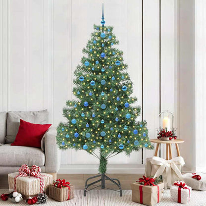 vidaXL Christmas Tree with 300 LEDs with Stand Green 210 cm PVC