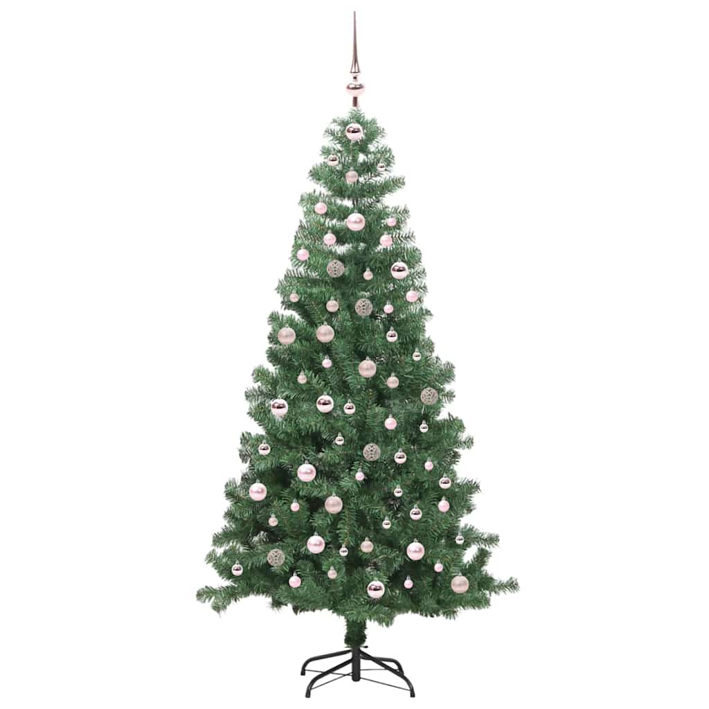 vidaXL Christmas Tree with 300 LEDs with Stand Green 240 cm PVC