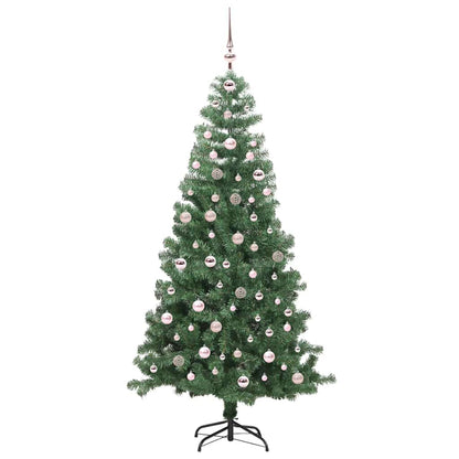 vidaXL Christmas Tree with 300 LEDs with Stand Green 240 cm PVC