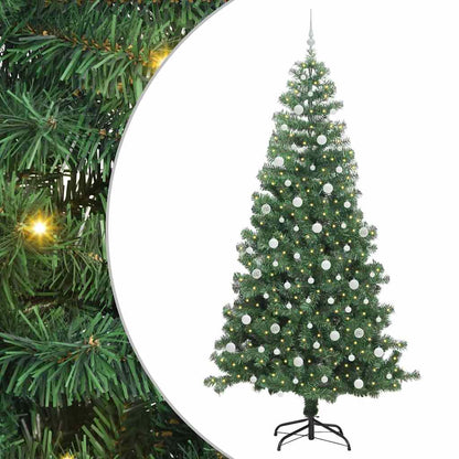 vidaXL Christmas Tree with 300 LEDs with Stand Green 240 cm PVC