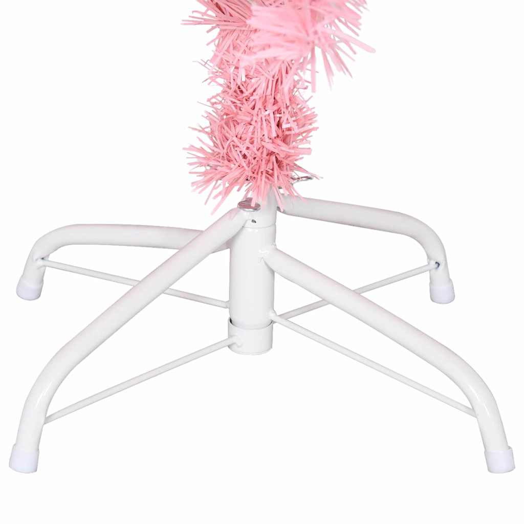 vidaXL Christmas Tree with 150 LEDs with Stand Pink 150 cm PVC