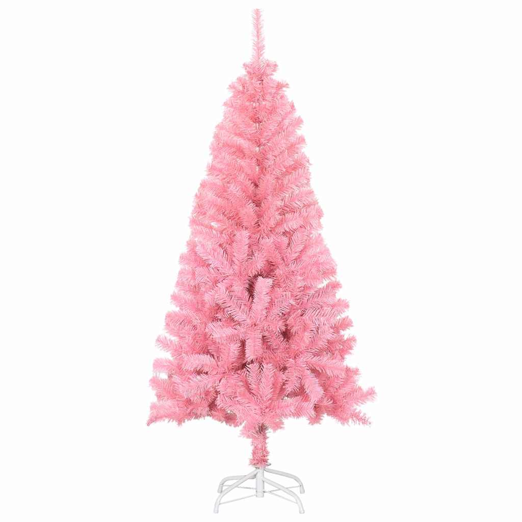 vidaXL Christmas Tree with 150 LEDs with Stand Pink 150 cm PVC