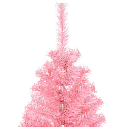 vidaXL Christmas Tree with 150 LEDs with Stand Pink 150 cm PVC