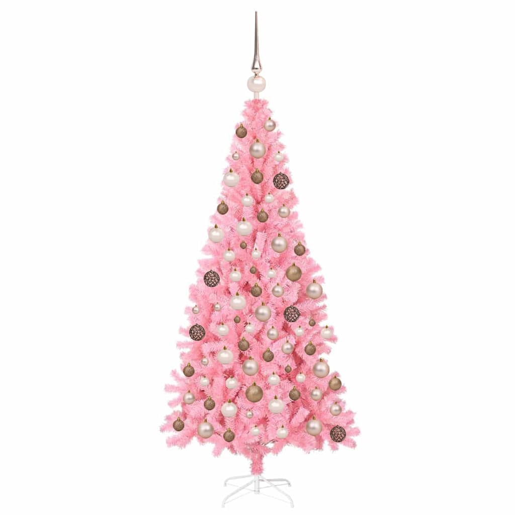 vidaXL Christmas Tree Pink 180 cm PVC