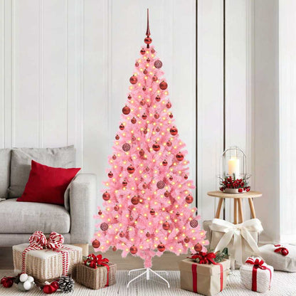 vidaXL Christmas Tree Pink 180 cm PVC