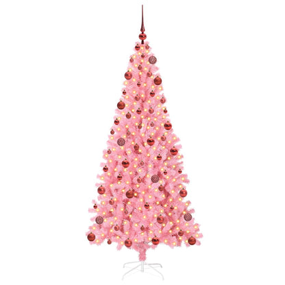 vidaXL Christmas Tree Pink 180 cm PVC
