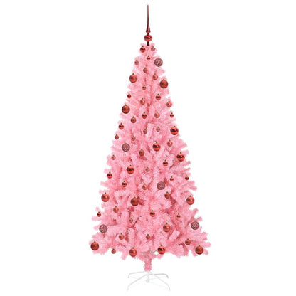 vidaXL Christmas Tree Pink 180 cm PVC