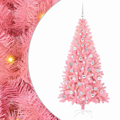 vidaXL Christmas Tree Pink 180 cm PVC