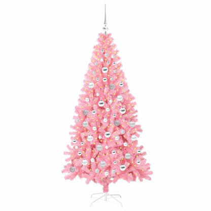 vidaXL Christmas Tree Pink 180 cm PVC