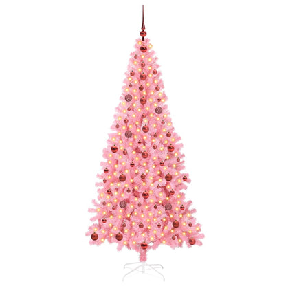 vidaXL Christmas Tree Pink 210 cm PVC
