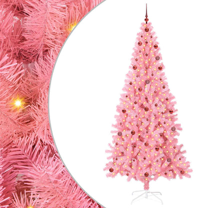 vidaXL Christmas Tree Pink 240 cm PVC