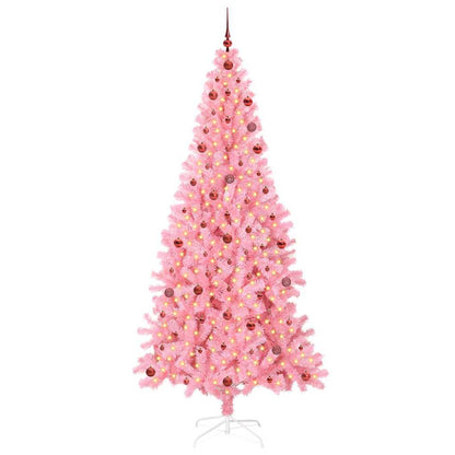 vidaXL Christmas Tree Pink 240 cm PVC