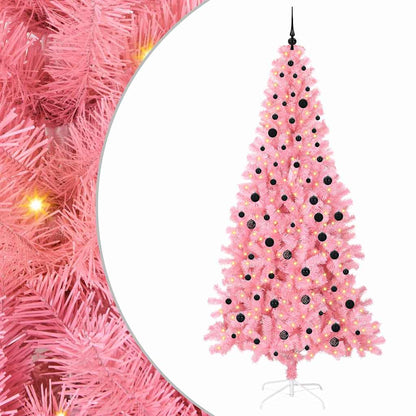 vidaXL Christmas Tree Pink 240 cm PVC
