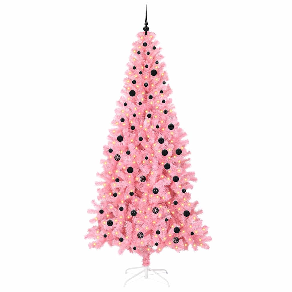vidaXL Christmas Tree Pink 240 cm PVC