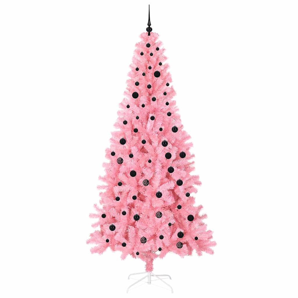 vidaXL Christmas Tree Pink 240 cm PVC