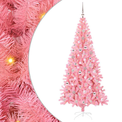 vidaXL Christmas Tree Pink 240 cm PVC