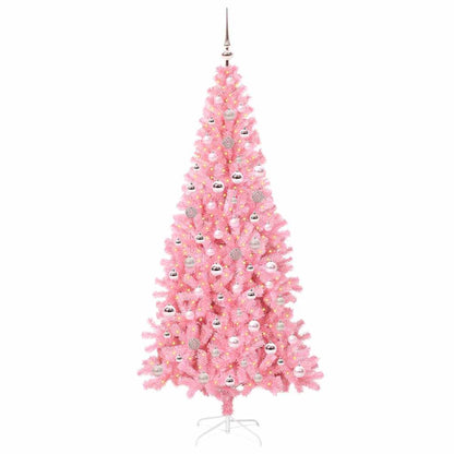 vidaXL Christmas Tree Pink 240 cm PVC