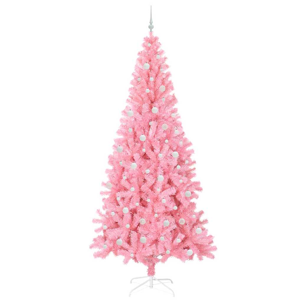 vidaXL Christmas Tree Pink 240 cm PVC