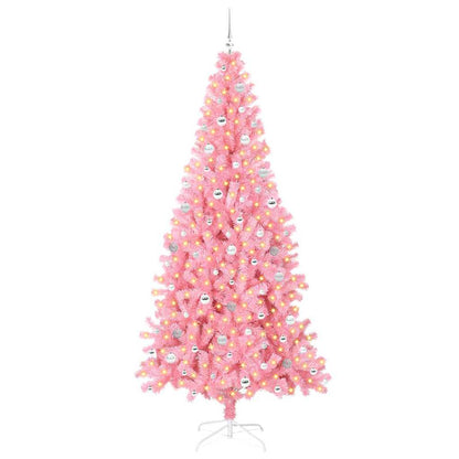 vidaXL Christmas Tree Pink 240 cm PVC