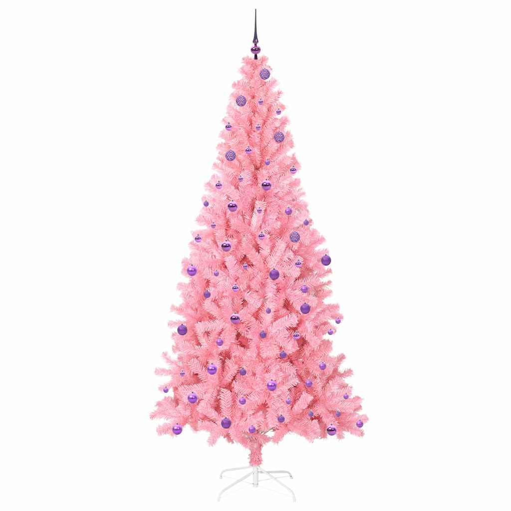 vidaXL Christmas Tree Pink 240 cm PVC