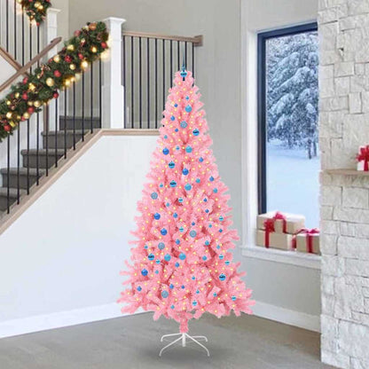 vidaXL Christmas Tree Pink 240 cm PVC