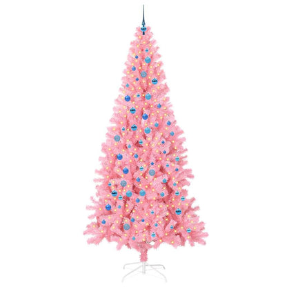 vidaXL Christmas Tree Pink 240 cm PVC