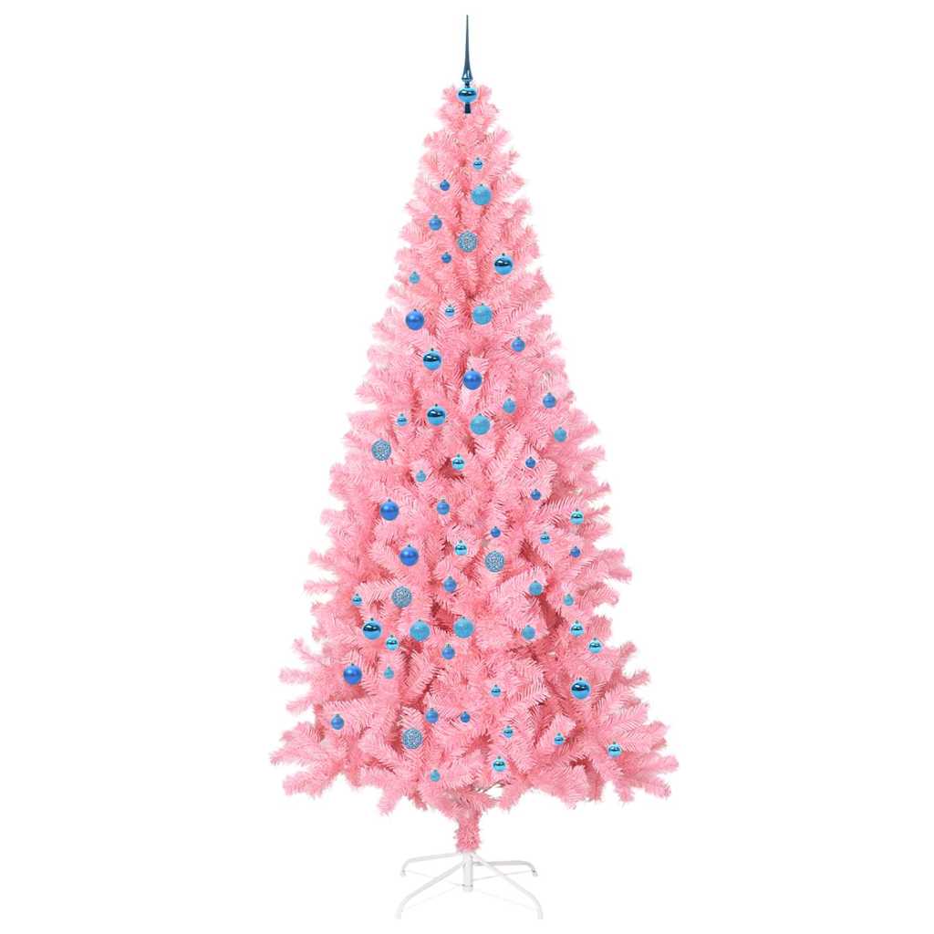 vidaXL Christmas Tree Pink 240 cm PVC
