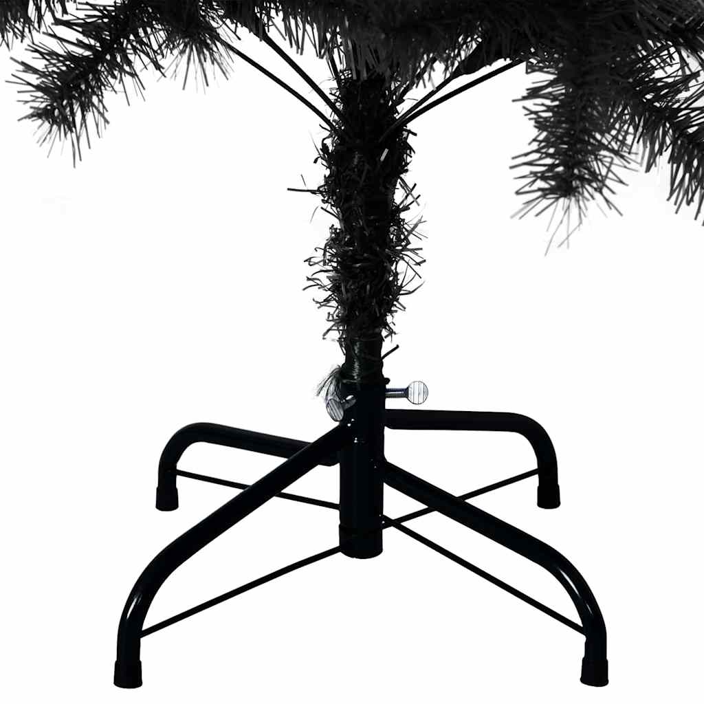 vidaXL Christmas Tree with 150 LEDs with Stand Black 150 cm PVC