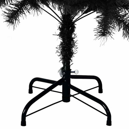 vidaXL Christmas Tree with 150 LEDs with Stand Black 150 cm PVC