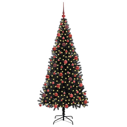 vidaXL Christmas Tree Black 180 cm PVC