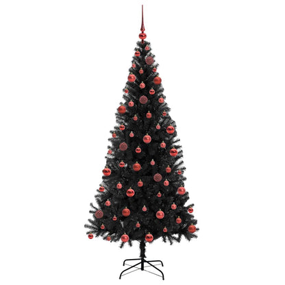 vidaXL Christmas Tree Black 180 cm PVC