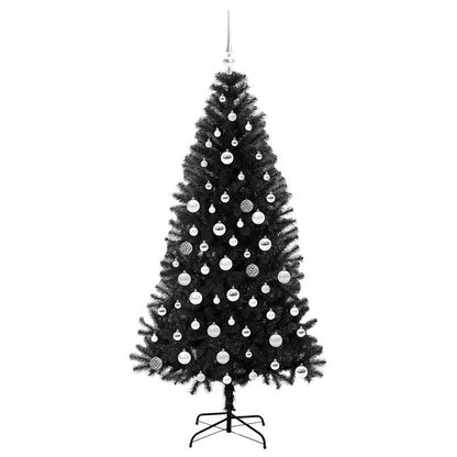 vidaXL Christmas Tree Black 180 cm PVC