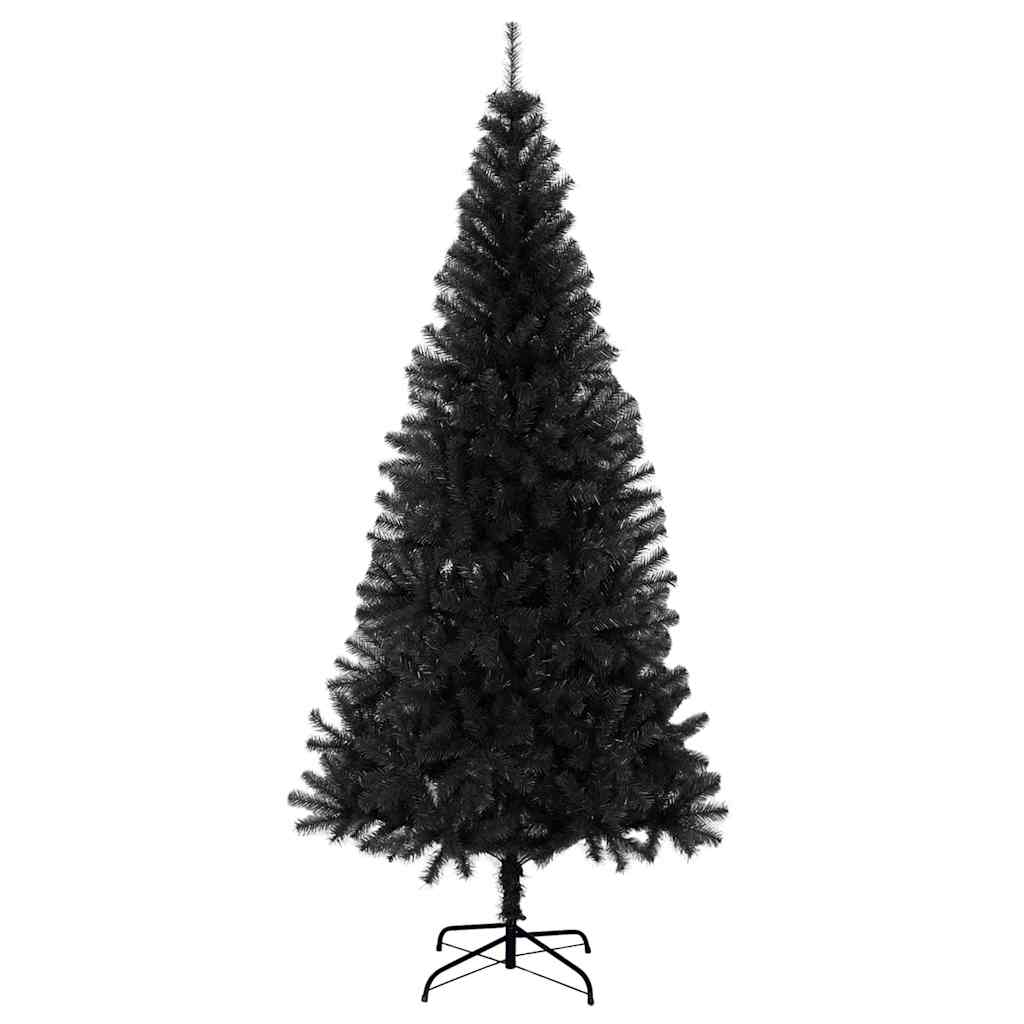 vidaXL Christmas Tree with 300 LEDs with Stand Black 180 cm PVC