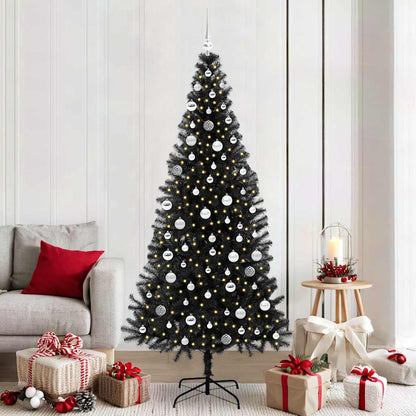 vidaXL Christmas Tree Black 210 cm PVC