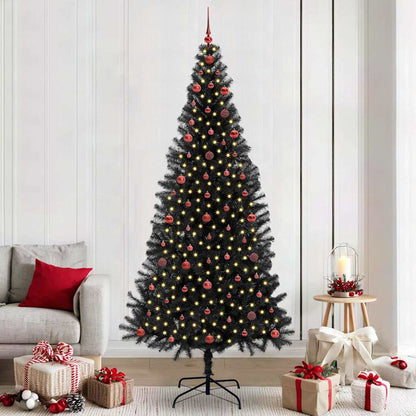 vidaXL Christmas Tree Black 240 cm PVC
