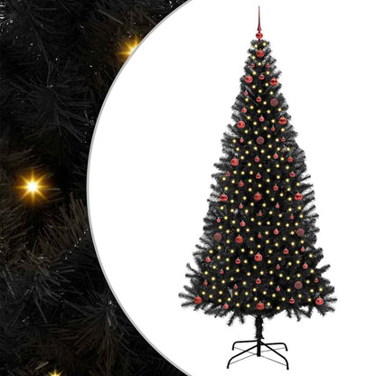 vidaXL Christmas Tree Black 240 cm PVC