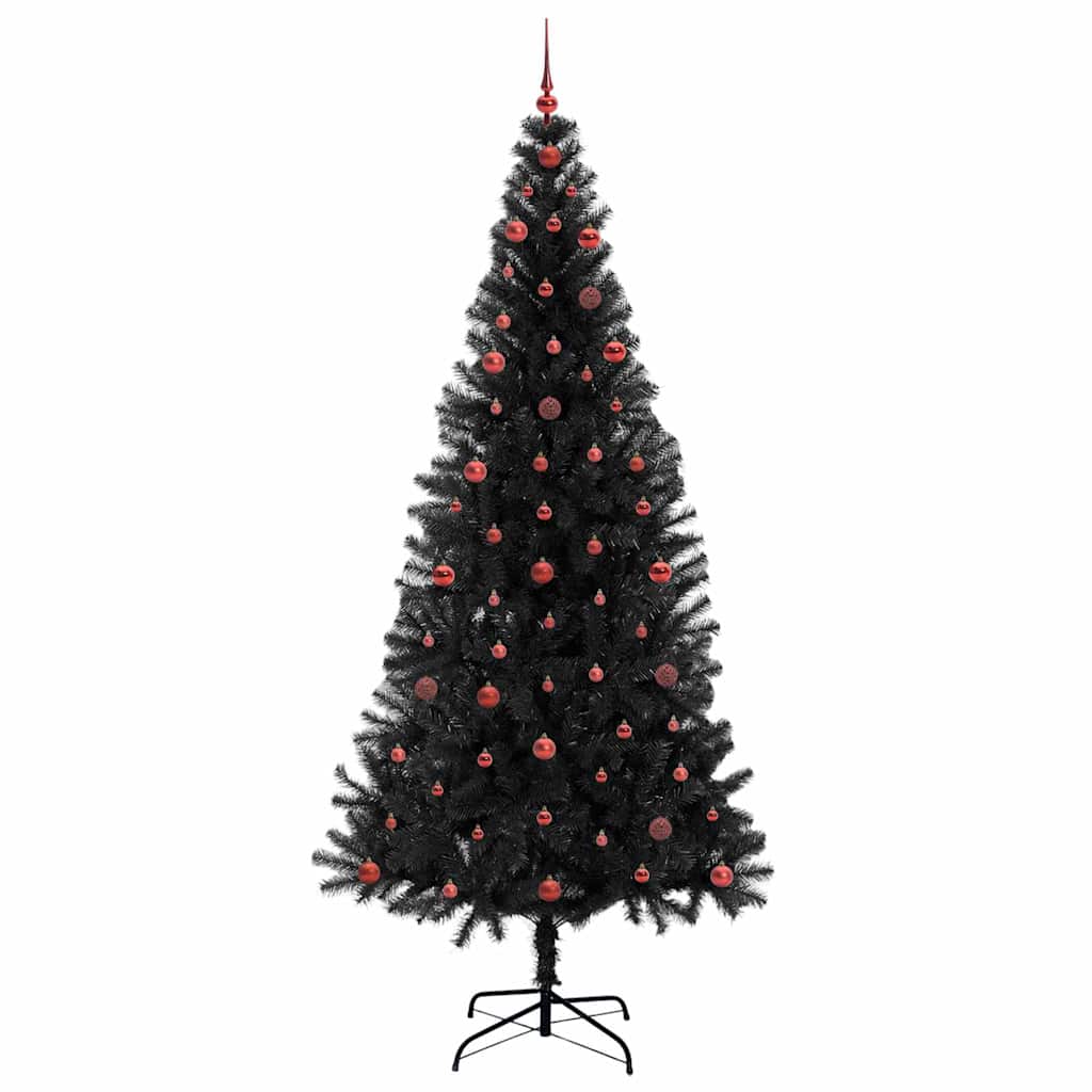 vidaXL Christmas Tree Black 240 cm PVC