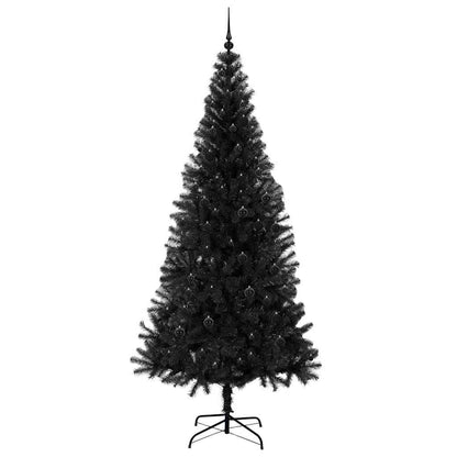 vidaXL Christmas Tree with 300 LEDs with Stand Black 240 cm PVC