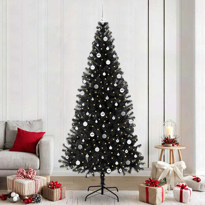 vidaXL Christmas Tree Black 240 cm PVC
