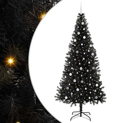 vidaXL Christmas Tree Black 240 cm PVC
