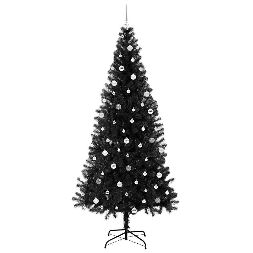 vidaXL Christmas Tree Black 240 cm PVC