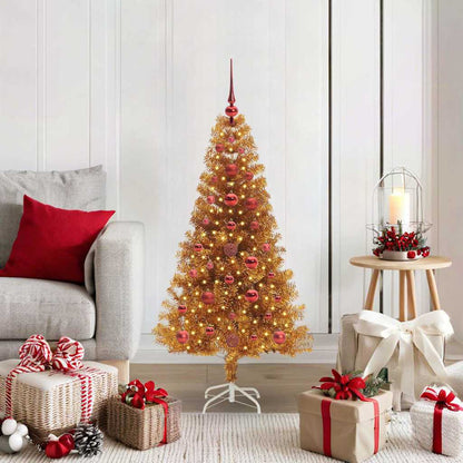 vidaXL Christmas Tree Gold 120 cm PET